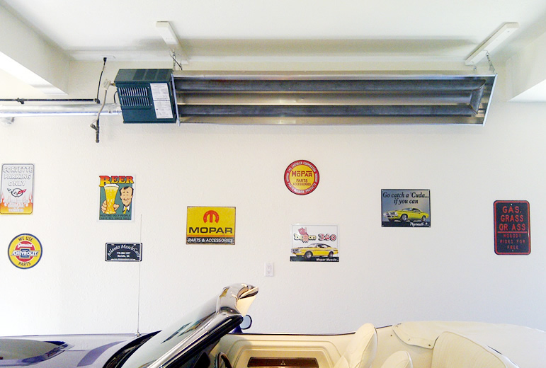 Infared Garage Heating